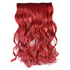Colorful 5 Cards Wig Hair Extension    wine red 5C-1762#