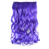 Colorful 5 Cards Wig Hair Extension    purple 5C-FP20#