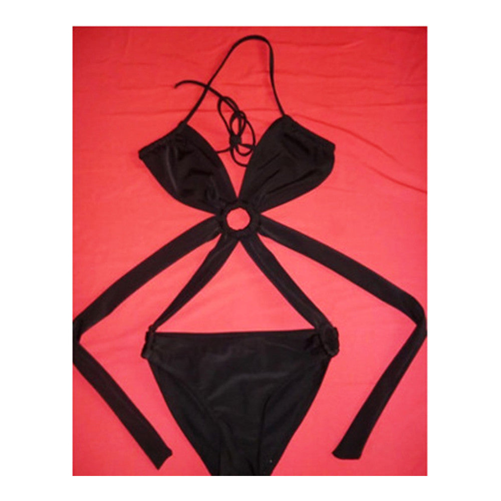 Women Swimsuit Monokini One-piece Swimwear    black   S - Mega Save Wholesale & Retail