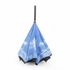 C-Handle Parasol Folding Rain Windproof Umbrella Double Layers Inverted Reverse