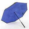 C-Handle Parasol Folding Rain Windproof Umbrella Double Layers Inverted Reverse