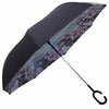 C-Handle Parasol Folding Rain Windproof Umbrella Double Layers Inverted Reverse