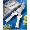 Brand New Wedding Cake Resin Handle Knife and Serving Set