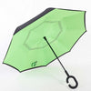 C-Handle Parasol Folding Rain Windproof Umbrella Double Layers Inverted Reverse