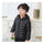 Child Wave Pattern Light Thin Down Coat Hooded    black    100cm - Mega Save Wholesale & Retail - 2