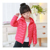 Child Wave Pattern Light Thin Down Coat Hooded   red    100cm - Mega Save Wholesale & Retail - 2