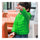 Child Wave Pattern Light Thin Down Coat Hooded   green   100cm - Mega Save Wholesale & Retail - 2