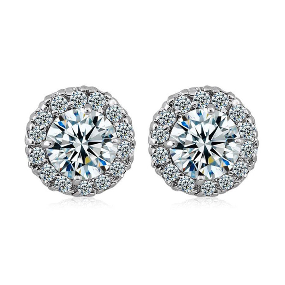 Full Zircon Earings - Mega Save Wholesale & Retail