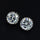 Platinum Galvanized Austrian Fake Crystal Zircon Ear Studs