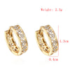 18K Gold Plated Zircon Earings - Mega Save Wholesale & Retail - 5