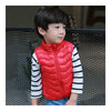 Child Thin Light Stand Collar Waistcoat Down Coat   red   110cm - Mega Save Wholesale & Retail - 1