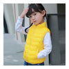 Child Thin Light Stand Collar Waistcoat Down Coat  bright yellow      110cm - Mega Save Wholesale & Retail - 2