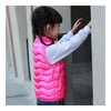 Child Thin Light Stand Collar Waistcoat Down Coat   rose red   110cm - Mega Save Wholesale & Retail - 2