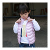 Child Thin Light Stand Collar Waistcoat Down Coat   pink   110cm - Mega Save Wholesale & Retail - 1