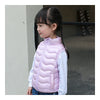 Child Thin Light Stand Collar Waistcoat Down Coat   pink   110cm - Mega Save Wholesale & Retail - 2