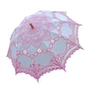 Handmade Cotton Craft Lace Macrame Children Umbrella Wedding Classical Photo   pink - Mega Save Wholesale & Retail