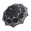 Handmade Cotton Craft Lace Macrame Children Umbrella Wedding Classical Photo   black - Mega Save Wholesale & Retail