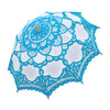 Handmade Cotton Craft Lace Macrame Children Umbrella Wedding Classical Photo   blue - Mega Save Wholesale & Retail