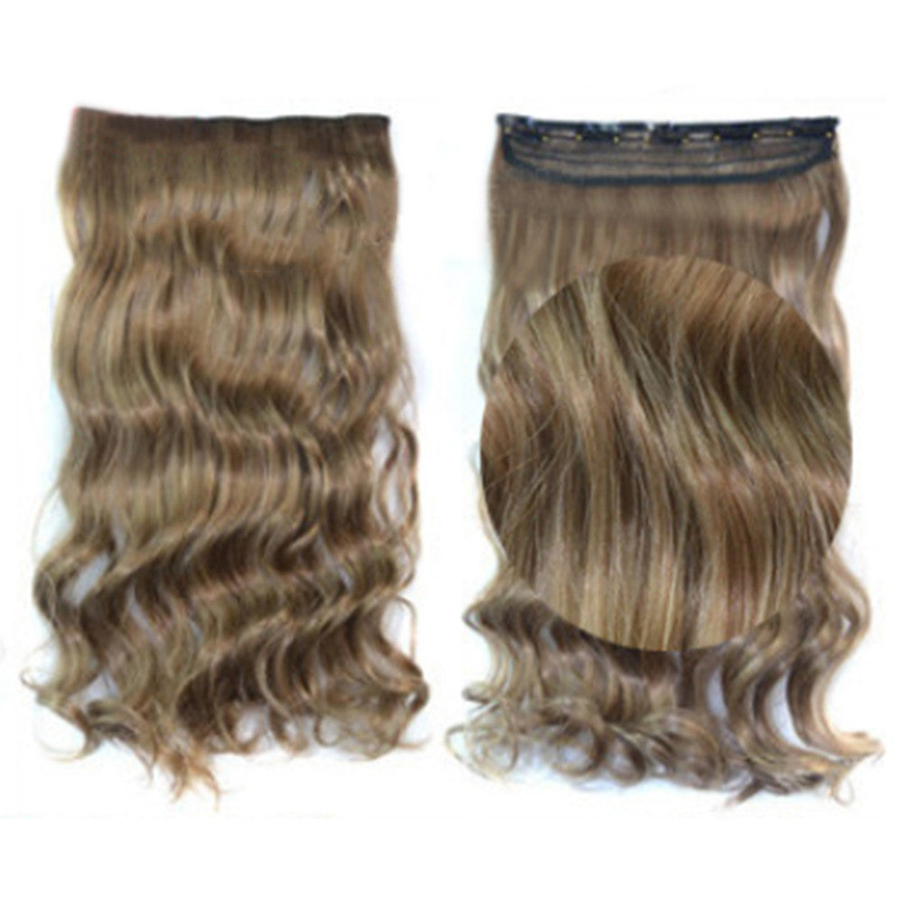 5 Cards Hair Extension Wig Long Curled Hair 5C-12M88#