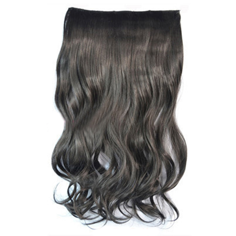 5 Cards Hair Extension Wig Long Curled Hair natural black