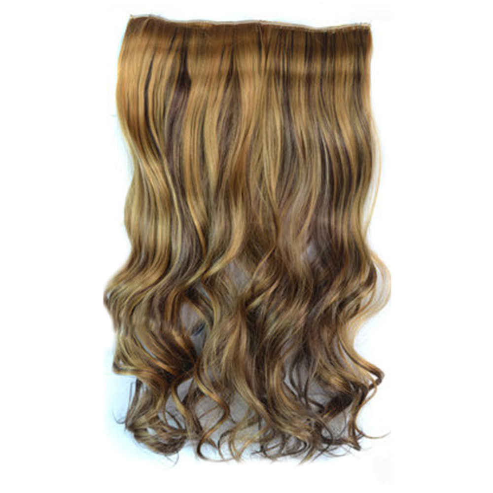 5 Cards Hair Extension Wig Long Curled Hair 5C-27H4#