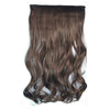 5 Cards Hair Extension Wig Long Curled Hair dark brown