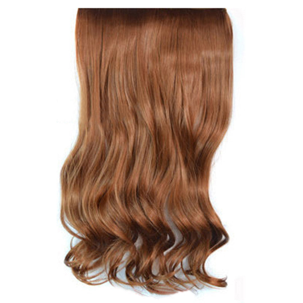 5 Cards Hair Extension Wig Long Curled Hair 5C-30#