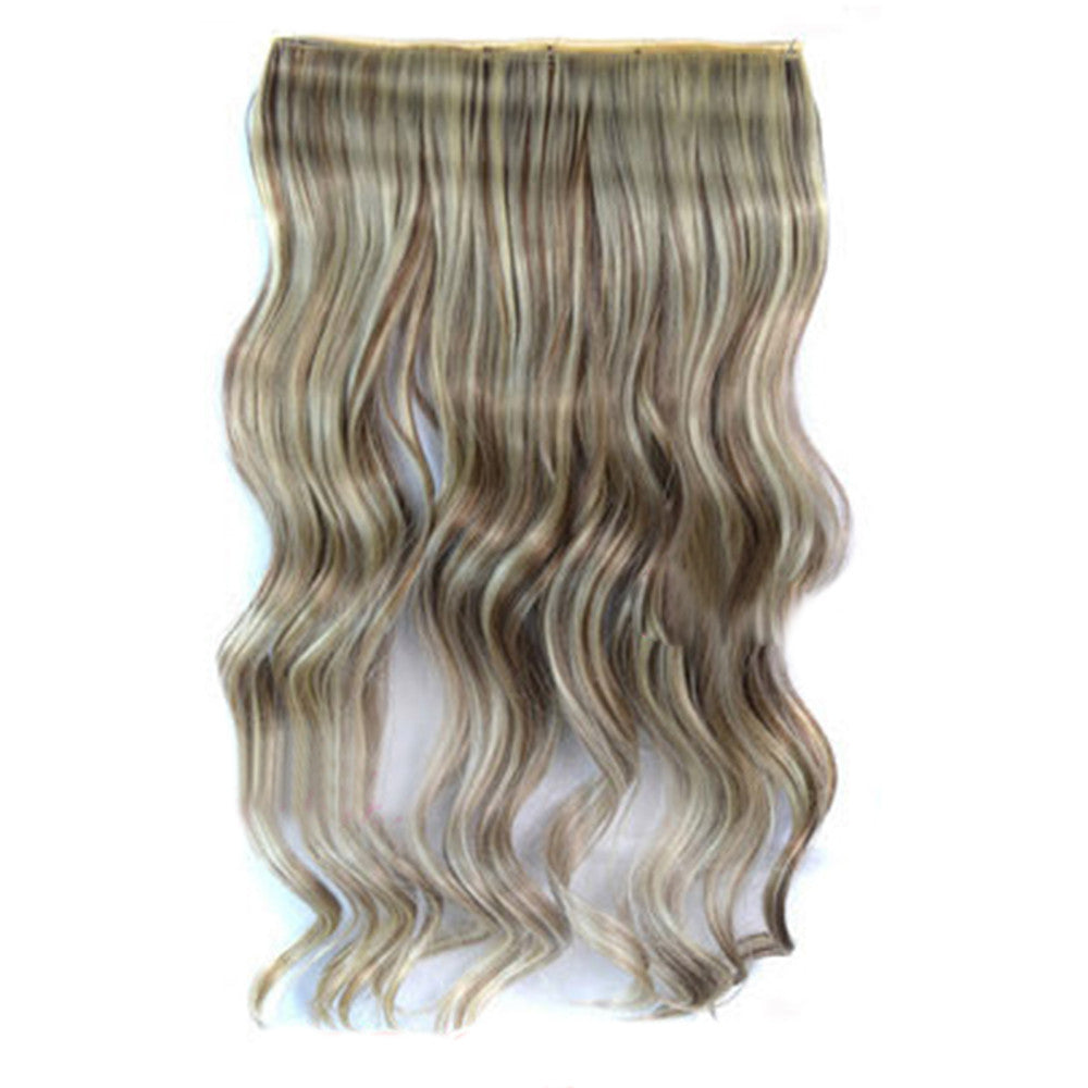 5 Cards Hair Extension Wig Long Curled Hair 5C-613H18#