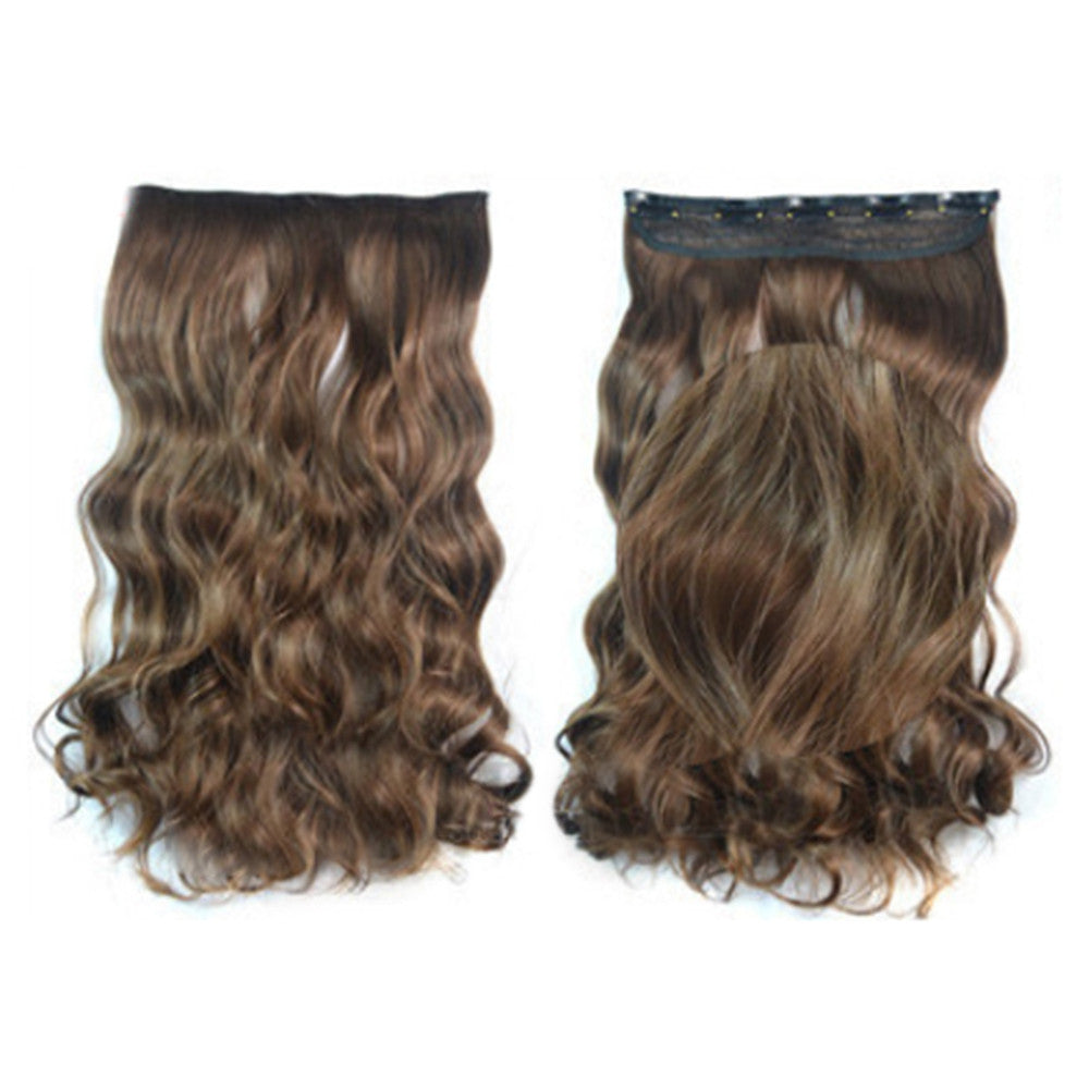 5 Cards Hair Extension Wig Long Curled Hair 5C-8#