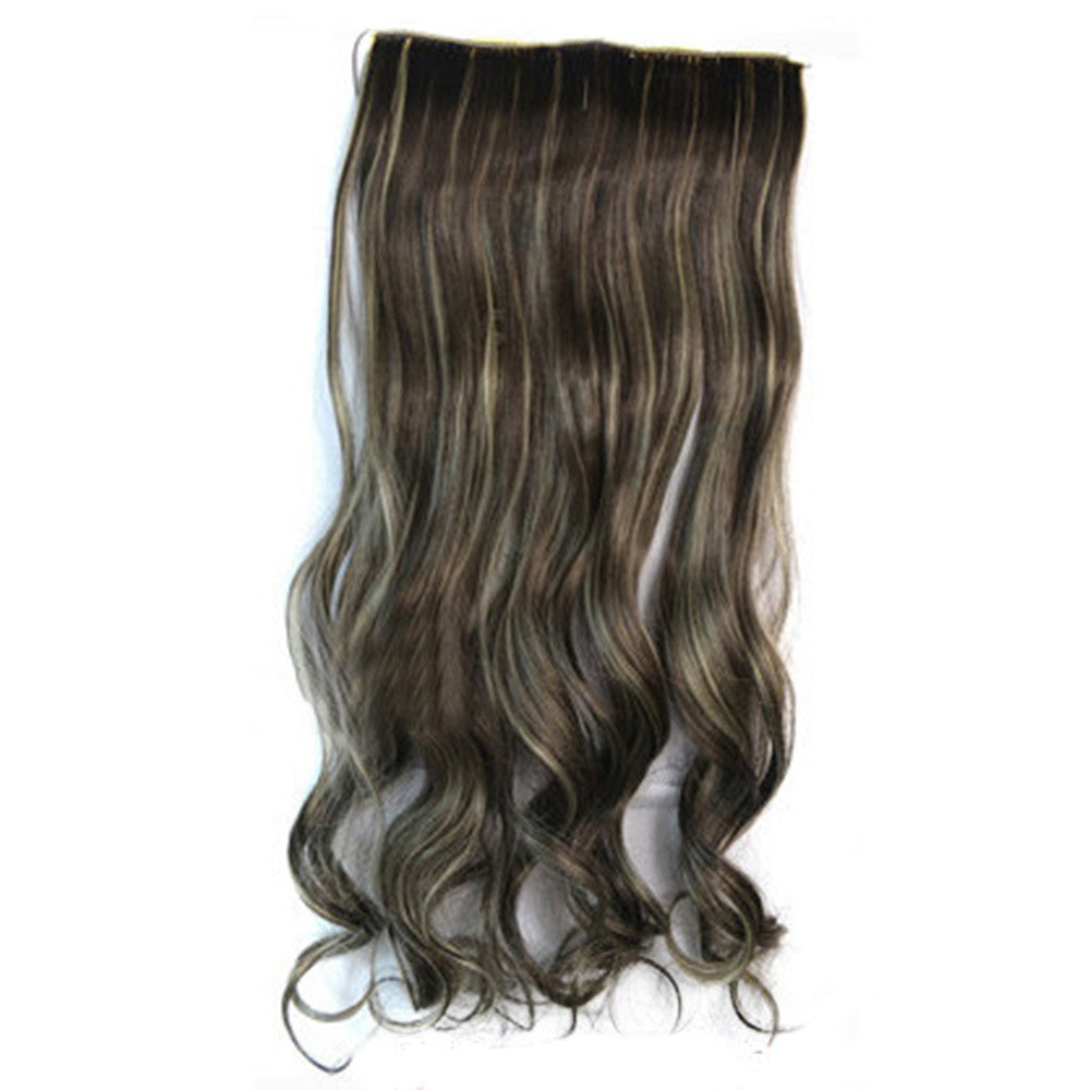 5 Cards Hair Extension Wig Long Curled Hair 5C-8H88#