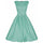 Woman Vintage Solid Color Big Peplum Boat Neck Dress   green   S - Mega Save Wholesale & Retail - 1