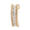 White Colorful Ring Navel Nail Buckle    gold plated white zircon - Mega Save Wholesale & Retail - 1
