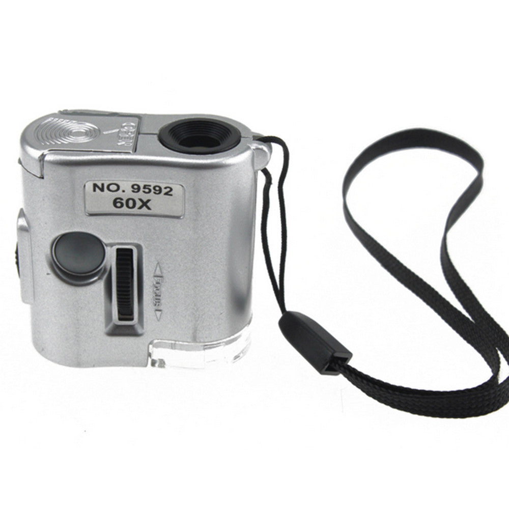 Mini LED 60X Jeweler Loupes Currency Detecting Microscope Magnifier - Mega Save Wholesale & Retail - 1