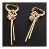 18K Gold Galvanized Zircon Earrings - Mega Save Wholesale & Retail - 4