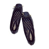 Plus Size Patent Leather Bowknot Low-cut Square Last Flat Thin Shoes  black - Mega Save Wholesale & Retail