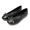 Bowknot Plus Size Mom Moccasin-gommino Flat Thin Shoes  black  35 - Mega Save Wholesale & Retail