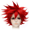 Red Contra Warping Short Hair Cosplay Wig