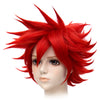 Red Contra Warping Short Hair Cosplay Wig