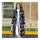 Down Coat Long Thick Printing Woman Cotton Coat   black  L - Mega Save Wholesale & Retail - 1
