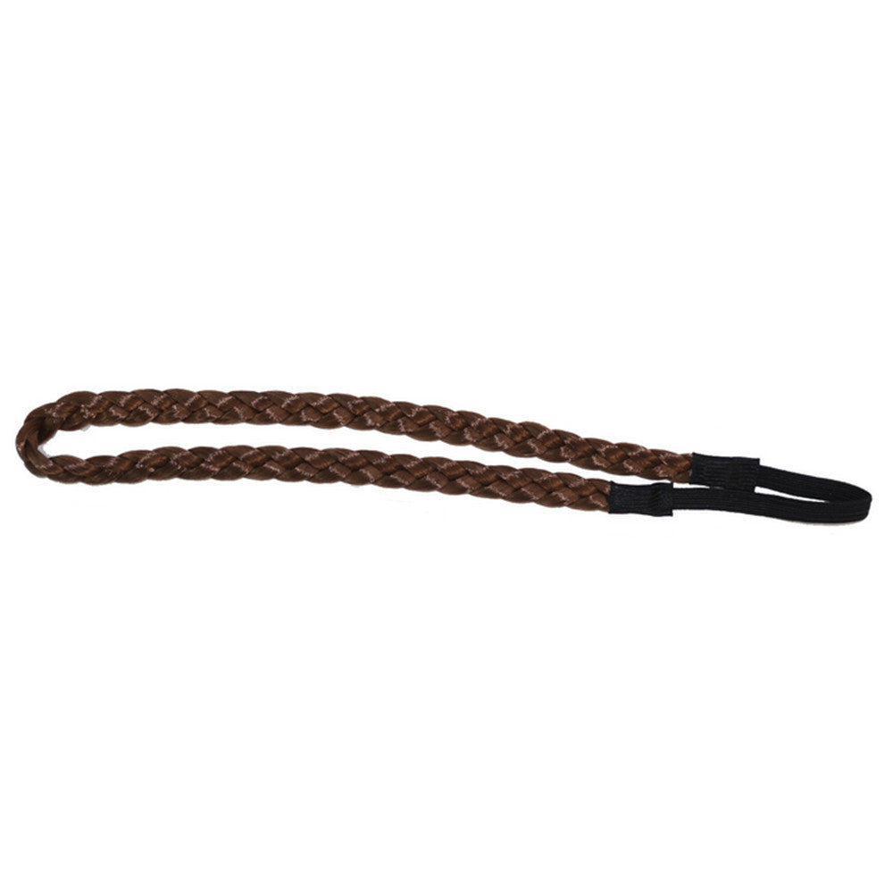 Middle Size Single Wig Hair Band Braid    dark coffee FDZ-04