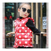 Winter Light Thin Gitl Waistcoat Vest Down Coat   red    90cm - Mega Save Wholesale & Retail - 2