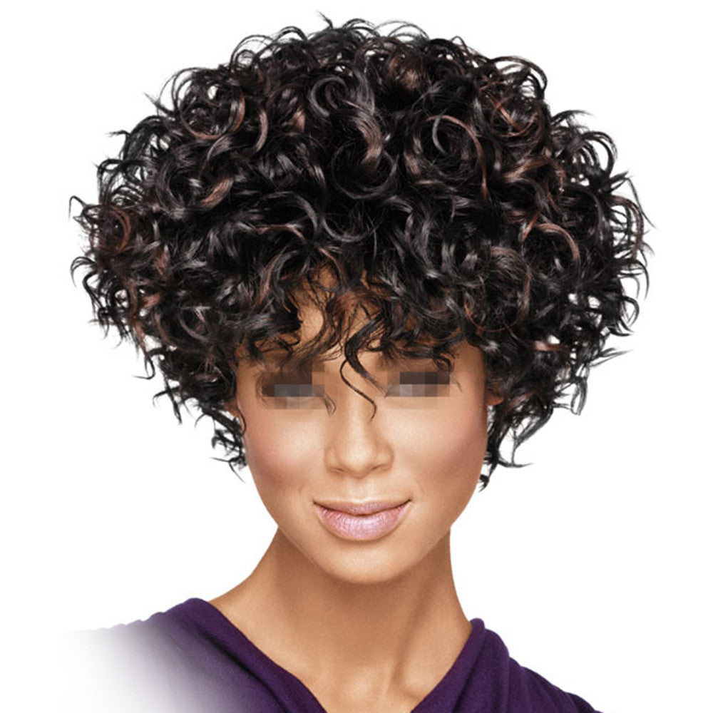 African Short Curled Hair Wig Cap   1 - Mega Save Wholesale & Retail - 1