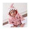 15 Color Children Bathrobe Pure Cotton Good Hydroscopicity Cartoon Cute Sleepwear Pajamas   pink shark