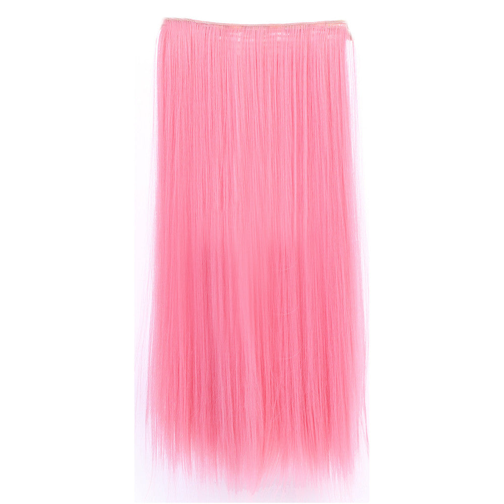 Gradient Ramp Five Cards Hair Extension Wig    pink - Mega Save Wholesale & Retail