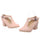 Small Pointed Buckle Thick Heel Thin Shoes  pink - Mega Save Wholesale & Retail