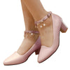 Low-cut Sweet Princess Thin Shoes Thick High Heel  pink - Mega Save Wholesale & Retail