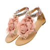 Flat Heel Flower Sandals Various Size Women Shoes   pink - Mega Save Wholesale & Retail - 1