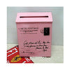 Countryside Mailbox Small Suggestion Box Iron Sheet Mailbox Vintage Ballot Box without Lock   yellow - Mega Save Wholesale & Retail - 1