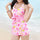 Korean Flat Angle SPA Swimwear Swimsuit Bathing Suit  pink - Mega Save Wholesale & Retail - 2