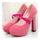 High Thick Heel Shoes Slim Night Club Platform Fluff Women Thin Shoes  pink - Mega Save Wholesale & Retail - 2